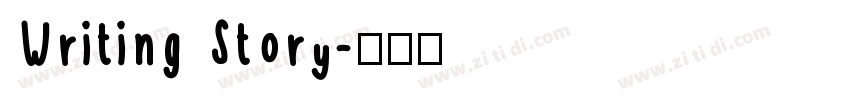 Writing Story字体转换
